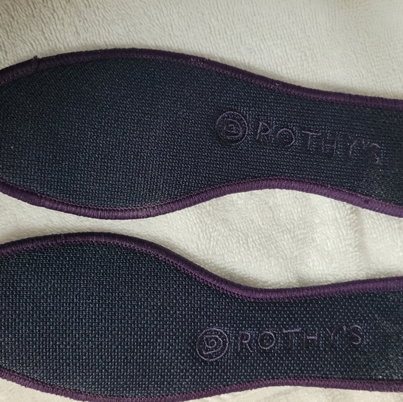 Rothy's Blackberry Captoe Flat - 7 - Picture 4 of 7